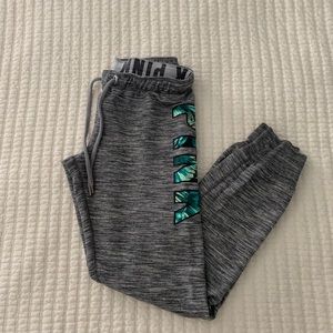 PINK cropped joggers